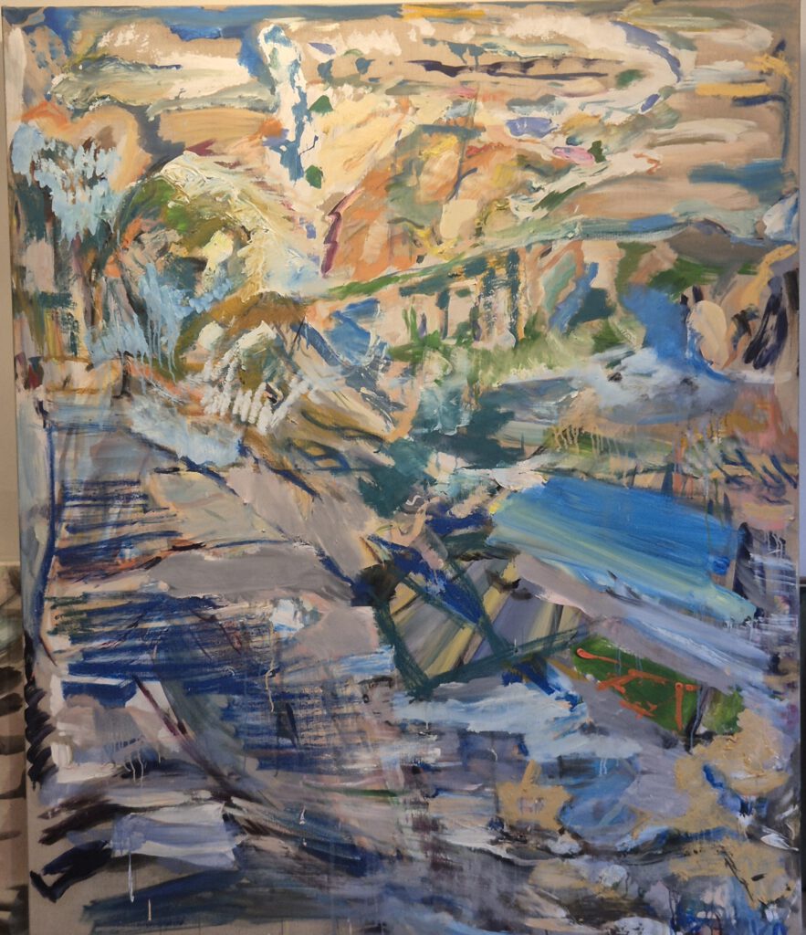 Tamyo Leonard, Der schwarze Weg , 1,70 m x 1,40 m