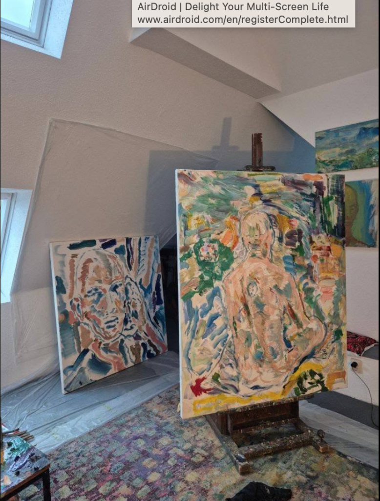 Taamyo Leonard, Sitzender, 1,60 m x 1,30 m