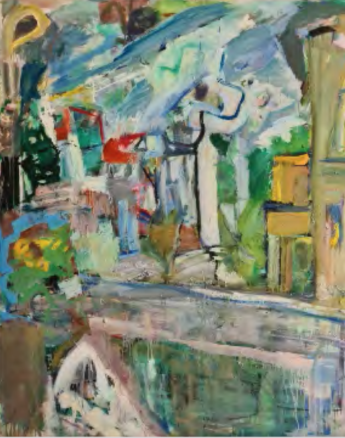 Tamyo Leonard, Terrassenausblick , 1,80 m x 1,50 m