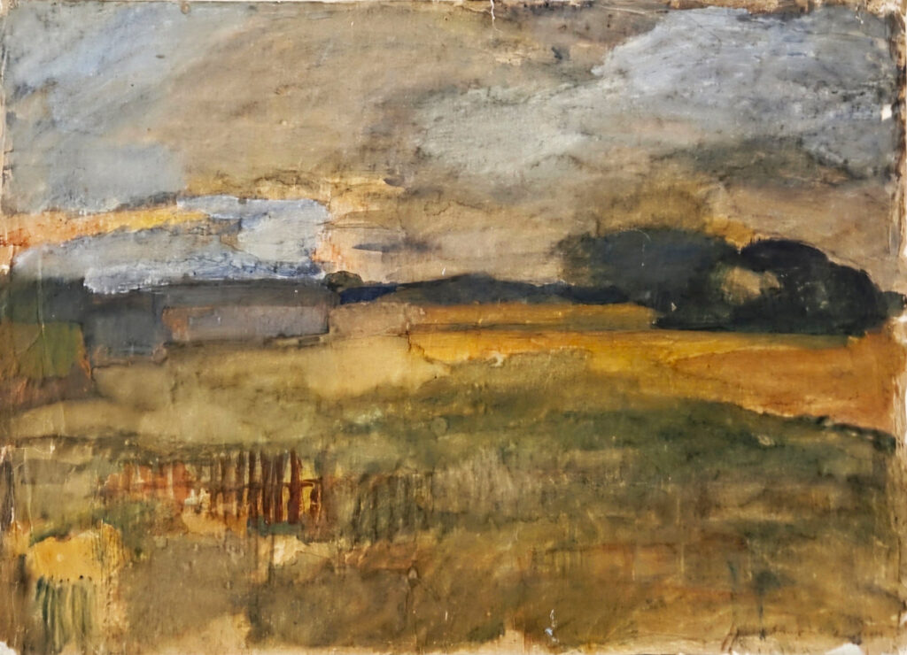 Tamyo Leonard, Oderbruch, Papierarbeit, 110 x 78 cm