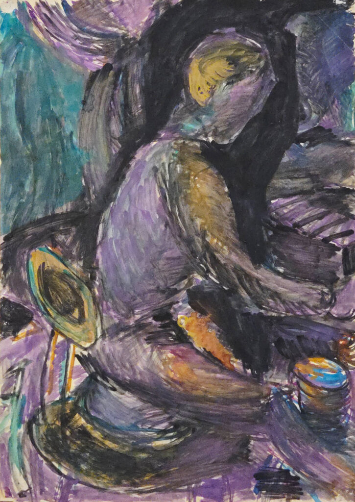 Tamyo Leonard, Pianist II, Papierarbeit, 59 x 42 cm