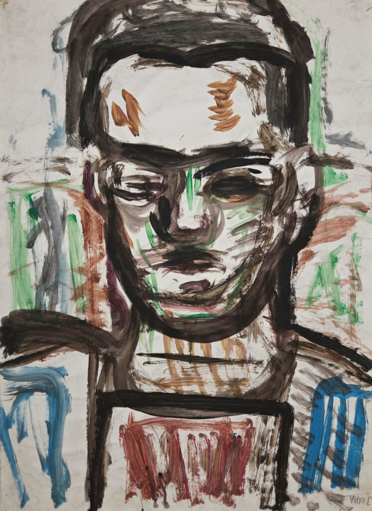 Tamyo Leonard, Selbstporträt I, 87 x 63 cm