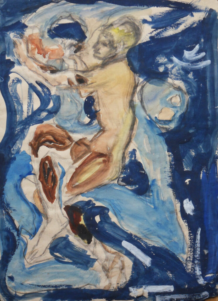 Tamyo Leonard, Tänzer Nijinsky, Papierarbeit, 40 x 29 cm