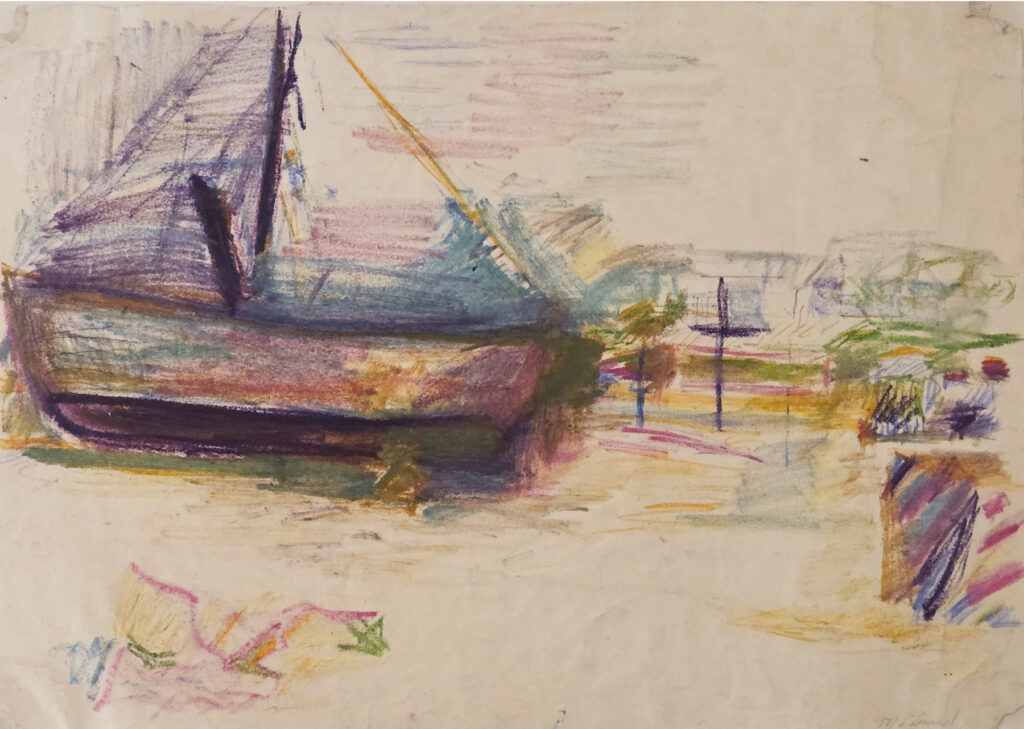 Tamyo Leonard, Usedom, Boot II, 61 x 43 cm
